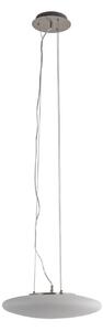 Lampa Wisząca Lindby, Gunda, ściemnialny, biały, salon, szkło, nowoczesny