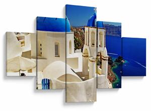 Obraz - Santorini, Grecja (125x70 cm)