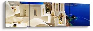 Obraz - Santorini, Grecja (170x50 cm)