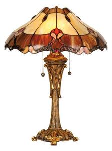 Clayre&Eef Stylowa lampa stołowa Cambria styl Tiffany