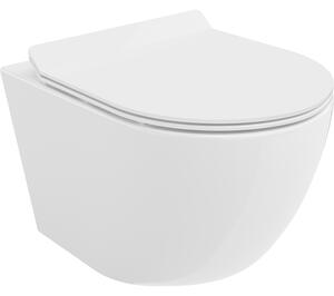 Mexen Lena miska wc Rimless z deską wolnoopadającą slim, duroplast, biała połysk - 30224000
