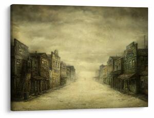 Obraz westernowego miasteczka (70x50 cm)