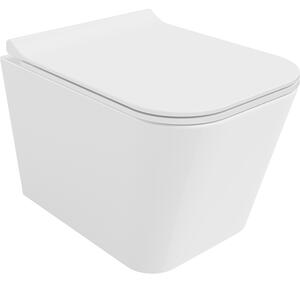 Mexen Teo miska wc Rimless z deską wolnoopadającą slim, duroplast, biała połysk - 30850700