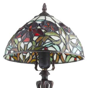 Artistar Lampa stołowa tiffany ELINE, brązowy / rdzawy, salon / jadalnia, metal, tiffany