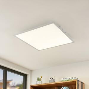 Lampa sufitowa LED Quais Lindby, biały / opal, kuchnia, aluminium, nowoczesny