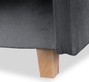 Sofa Kanapa RozkÅadana z FunkcjÄ Spania Wersalka Dwuosobowa Szara CUBA