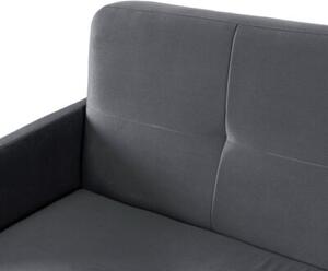 Sofa Kanapa RozkÅadana z FunkcjÄ Spania Wersalka Dwuosobowa Szara CUBA