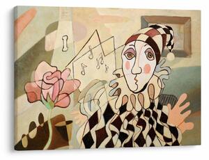 Obraz - Kubizm - harlequin and rose (70x50 cm)