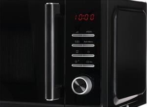 Kuchenka mikrofalowa AMICA AMMF23E1GFB 1250W beztalerzowa pojemność 23L FullFlat Czarny