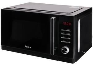 Kuchenka mikrofalowa AMICA AMMF23E1GFB 1250W beztalerzowa pojemność 23L FullFlat Czarny