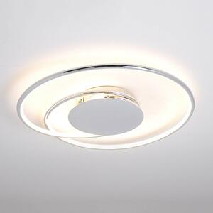 Lampa sufitowa LED Joline Lindby, chromowy / srebrny, salon / jadalnia, metal, nowoczesny