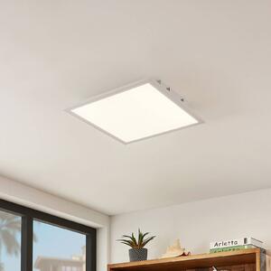 Lampa sufitowa LED Quais Lindby, biały / opal, kuchnia, aluminium, nowoczesny