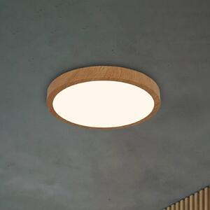 Briloner Lampa sufitowa LED Runa Wood, ciemne drewno, salon / jadalnia, metal