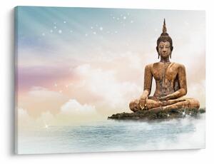 Obraz - Budda nadzorujący ziemię (70x50 cm)