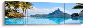 Obraz - Bora-Bora, Polinezja Francuska (170x50 cm)