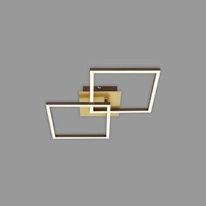Briloner Lampa sufitowa LED Frame, złota, ściemniana, 2-punktowa