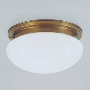 Berliner Messinglampen Lampa sufitowa Harry, możliwość ściemniania, mosiężny / złoty, salon / jadalnia, metal, antyczny