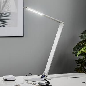 Fabas Luce Płaska lampka biurkowa LED Wasp z aluminium