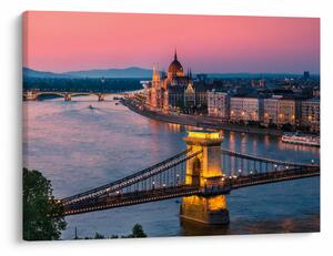 Obraz - Panorama miasta, Budapeszt, Węgry (70x50 cm)