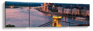 Obraz - Panorama miasta, Budapeszt, Węgry (170x50 cm)
