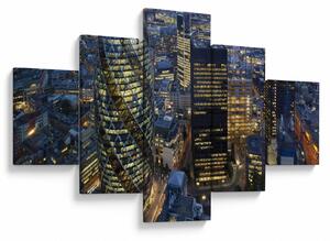 Obraz - Wieczorna panorama Londynu (125x70 cm)