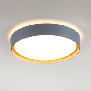 JUST LIGHT. Lampa sufitowa LED Emilia, trzystopniowo ściemniana, szara