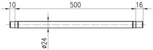 Ramię sufitowe KFA ARMATURA 835-055-00 Chrom