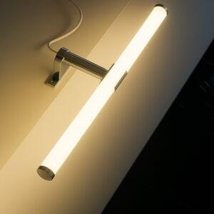 Kinkiet łazienkowy nad lustro nowoczesny chrom poziomy tuba 40 cm LED 6W IP44 APA Milagro