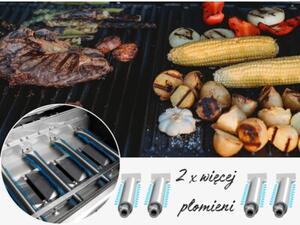Grill ogrodowy gazowy BROIL KING Crown 480 Shadow Satyna 11.4 kW 65 x 44 cm