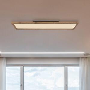 Globo Lampa sufitowa LED Cinderella, ciemne drewno, salon / jadalnia, drewno