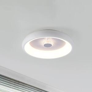 JUST LIGHT. Lampa sufitowa LED Vertigo, CCT, Ø 46,5 cm, biała