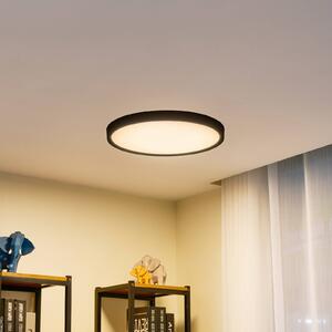 Lindby Lampa sufitowa LED Pravin, Ø 50 cm, 3000 K, czarny