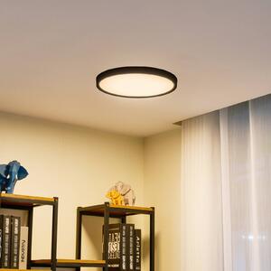 Lindby Lampa sufitowa LED Pravin, Ø 40 cm, 3000 K, czarny