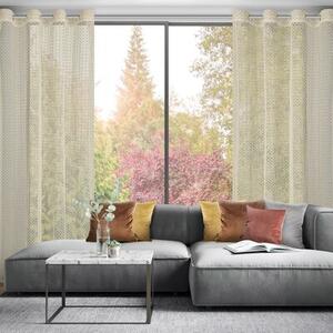 Firana gotowa EUROFIRANY Mirella 140 x 250 cm BeÅ¼owy