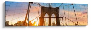 Obraz - Brooklyn Bridge, Manhattan, New York (170x50 cm)