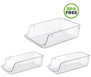 Organizer do lodówki EASYFORM Clear Cans 8.5 L + 2 x 5.4 L (3 szt.)