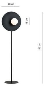 Lampa stojąca podłogowa OSLO BLACK/OPAL E14 Emibig 1187/LP