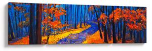 Obraz jesiennego lasu (170x50 cm)