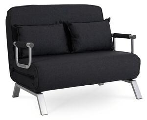 Sofa RozkÅadana Do Spania LeÅ¼ak ÅÃ³Å¼ko LeÅ¼anka Fotel Dwuosobowy Czarna BART2