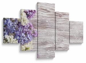 Obraz bzu na drewnie (125x70 cm)