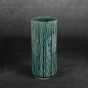 Wazon EUROFIRANY Rea 12 x 28 cm Zielony