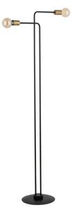 Lampa podłogowa dekoracyjna minimalistyczna podwójna czarno-złota 2xE27 15W Gino Sigma Lighting