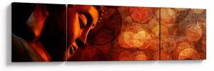 Obraz - Budda w odcieniach czerwieni (170x50 cm)