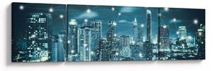 Obraz lśniącej metropolii (170x50 cm)