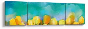Obraz żółtych tulipanów (170x50 cm)