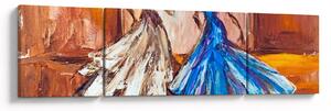 Obraz - tancerz, obraz olejny (170x50 cm)