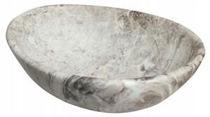 Umywalka nablatowa Estiva ROSTA Marmo Gray marmur szara 34x27x12 cm 1 szt