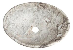 Umywalka nablatowa Estiva ROSTA Marmo Gray marmur szara 34x27x12 cm 1 szt
