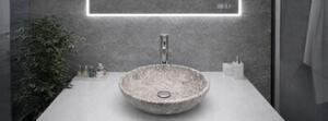 Umywalka nablatowa Estiva ROSTA Marmo Gray marmur szara 34x27x12 cm 1 szt
