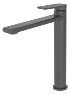 Bateria sztorcowa umywalkowa GranMaster, Iris, wysoka, czarna 1 szt